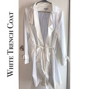 *SOLD* White Trench Coat Large